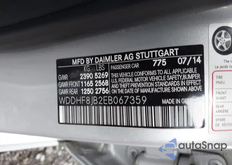 2014 Mercedes-Benz E 350 4Matic из США, поврежденный, VIN WDDHF8JB2EB067359